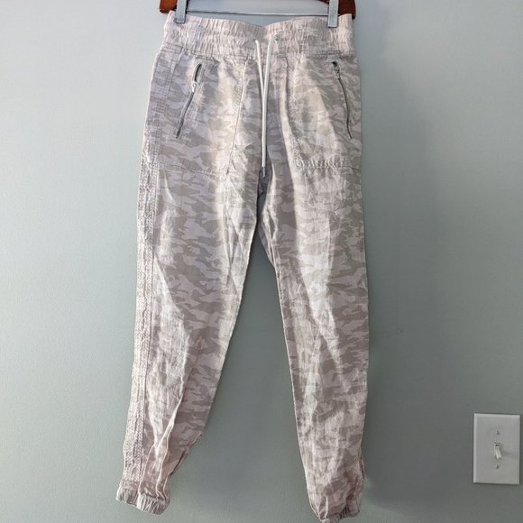Athleta Pants - Athleta | Cabo Tide Linen Jogger Neutral Camo